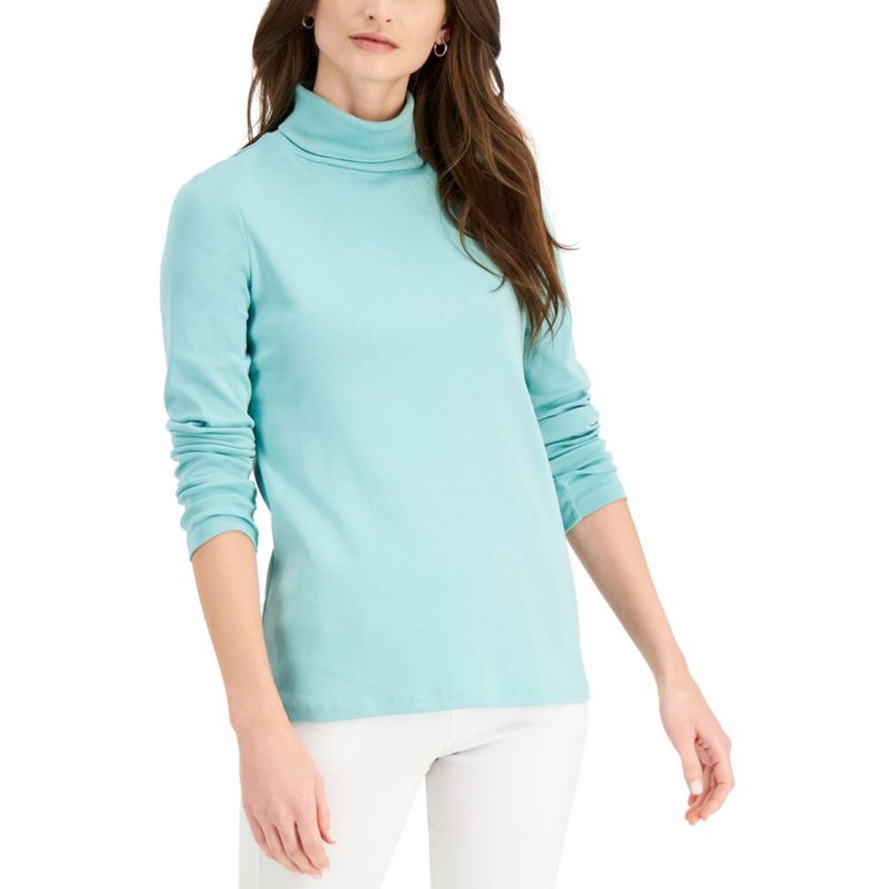 Charter Club Pima Turtleneck Top